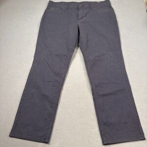 PANTS STRAIGHT ENGLISH LAUNDRY Mens 38/30 Blue Textured Cotton TWILL